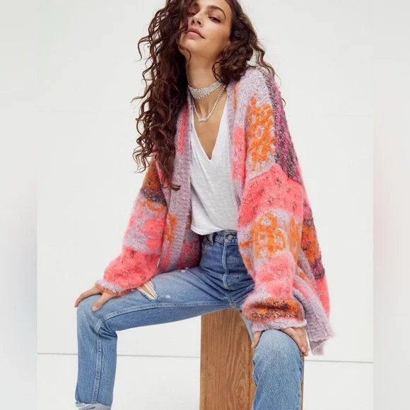 Free People NwT $198 Gather Me Close Cardi - Picture 2 of 3